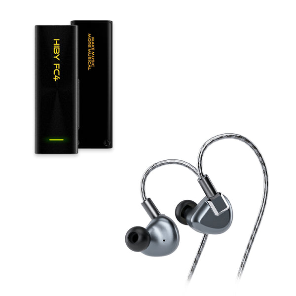 HIBY FC4  dongle for headphones LETSHUOER S12 planar in-ear headphones